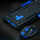 Hk8100 2.4G Wireless Gaming Keyboard Mouse Combo Ergonomics Waterproof Opti