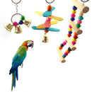 Funny Wooden Pet Birds Ladder Toys Parrots Climbing Ladder Chewing Swings Home