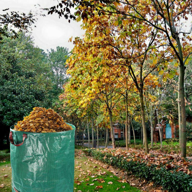 270L Garden Waste Bag Large Strong Waterproof Heavy Duty Reusable Foldable