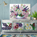 5D DIY Special Shaped Diamond Painting Flower Cross Stitch Mosaic Craft Kit