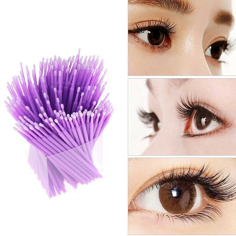 200Pcs Applicators Eyelash Swab Micro- Brush Disposable Micro-brush Extensi S9T3