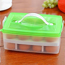 24-Grids Egg Holder Tray Plastic Refrigerator Storage Box Container Case