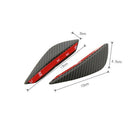 4 Pcs Universal Carbon Fiber Style Auto Front Bumper Lip Canards Splitters Trim