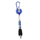 Retractable Reel Ball Pen with Belt Clip and Snap Hook 10pcs (Random Color) U7I6