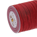 Red Brown 7mm Round Braided Waxed String Thread for Beading Jewellery Making