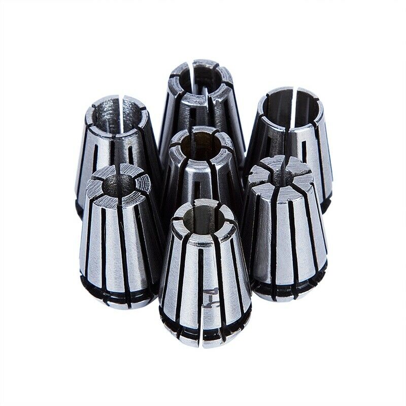 7Pcs 1-7mm ER11 Collet Chuck Tool Bits Holder Spring Collet for CNC Engravi