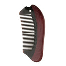 Handmade Purpleheart Buffalo Horn Fine Tooth Hair Beard Comb Massager Brush