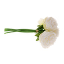 5Pc Wedding Bouquet Handmade Peony Floral Bridal Hydrangea Decors Milk White