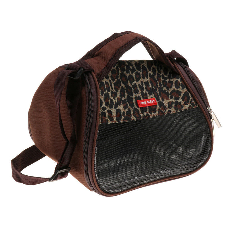 Pet Small Animal Carrier Travel Tote Bag Hamster Rat Coffee A