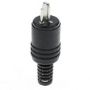 5-pack Male Extension Cord Replacement Electrical Plugs End, Straight Metal Plug
