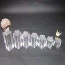 Set of 7 clip ring acrylic display stand jewelry holder Riser FT