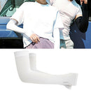 UVF50 Basketball Tennis Sport Arm Sunblock Cooler Ice Silk Arm Cover for Outdoor
