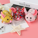 1PC 2020 Year Of The Rat Mascot Flower Fabric Mouse Pendant Holiday Gi&+