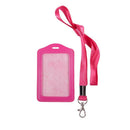 Office Cordon Nylon Vertical Identifier Bag Pink X3Y5
