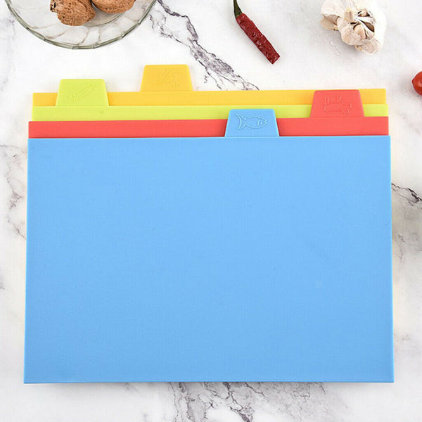 Colorful Kitchen Cutting Board Set of 4 Colored Mats Home Kitchen Bar Restaurant