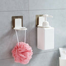 Strong Suction Cup Shower Gel Shampoo Bathroom Wall Mounted Rack Hooks Hook N5V6
