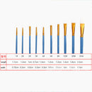 10x Wood Artist Oil Paint Brush Art Brushes Painting Watercolor Gouache Br EXW