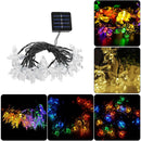 20LED Solar Power Colorful Butterfly Fairy String Light Wedding Party Decor