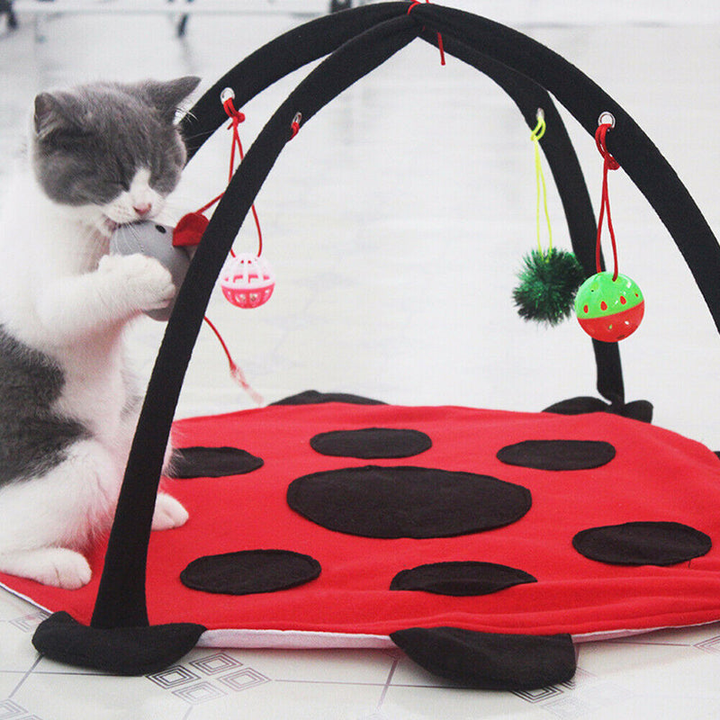 Pet Bed Toys Mobile Activity Playing Mat Pad Blanket House Cats Furniture Tent