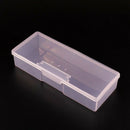 White Plastic Transparent Nail Tools Storage Box Nail Rhinestone Decoration