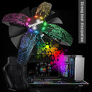 4Pin RGB Chassis Cooling Fan Quiet Frameless Cooler for Desktop Computer