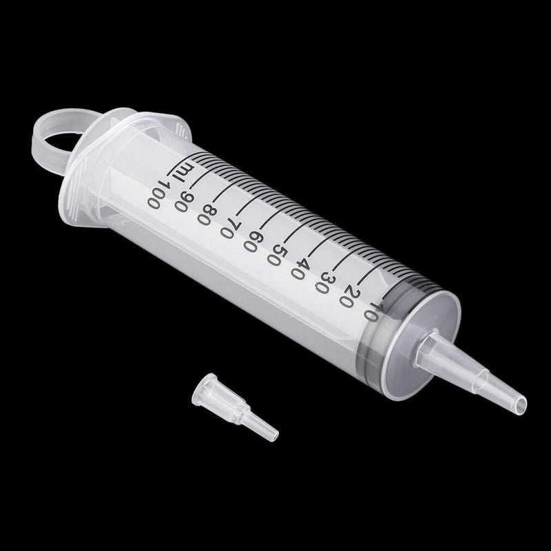 100ML Large Big Plastic Hydroponics Nutrient Disposable Measuring Syringe
