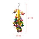 Colorful Parrot Macaw Cage Chew Hanging Toys Pet Bird Conure Swing Scratcher