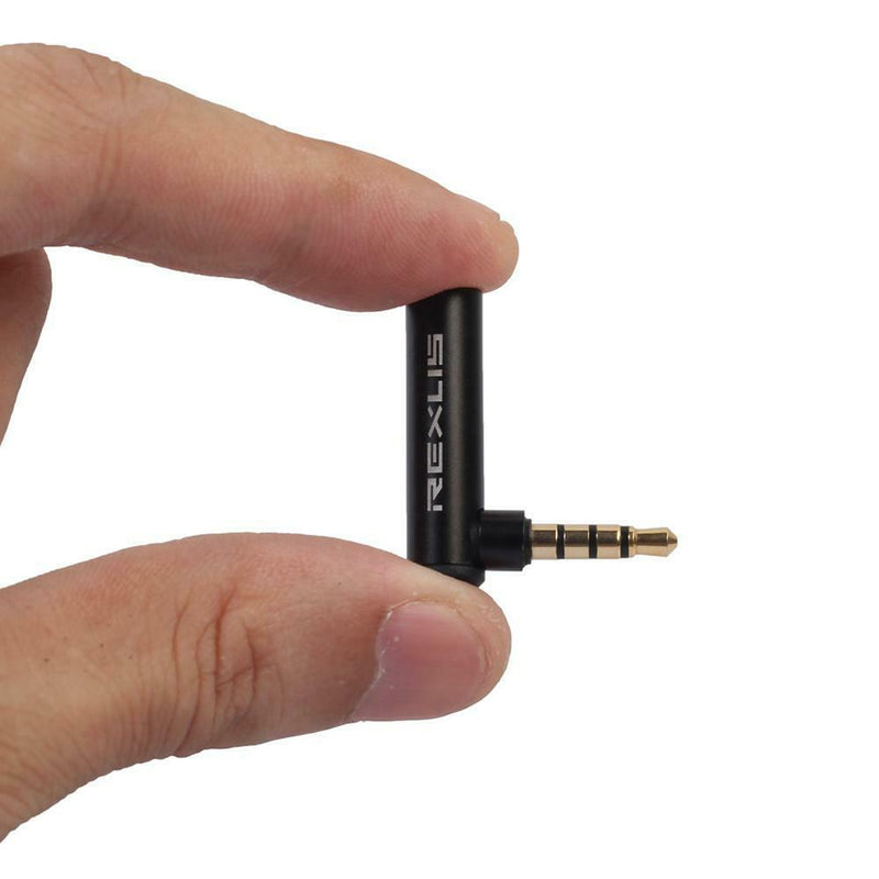 90 Degree Right Angled Audio Adapter Audio Microphone Jack Stereo Plug Connector