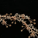 Bridal Headband Wedding Party Hair Band Wreath Rhinestone Hair Vine Ribbon
