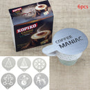 6pcs/lot Stainless Steel Metal Chocolate DIY Coffee Art Mould Coffee Stenc 3C
