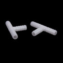 2 pcs 10 mm Plastic DC T-connectors Barbed Pipe Joint Air Hose Joiner