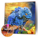 30x30cm Diamond Painting Blue Feather Parrot Full Round Drill Cross Stitch