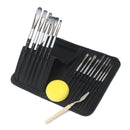 15sizes For Adults Kids Artist Paint Brush Set Gift Sponge Stationery Beginners