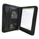 Black A5 Executive Business Conference Folder Portfolio PU Leather Pad
