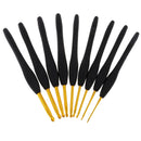 9pcs Soft Handle Aluminium Crochet Hooks Knitting Needles Set Case 2mm-6mm