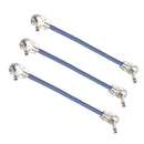6.35mm Mono Male to 6.35 Male Guitar Pedal Braided Cable for Guitar Effect Pedal
