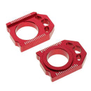 2x Motorcycle CNC Rear Adjuster Block Chain Fit for  CRF250X CRF 450