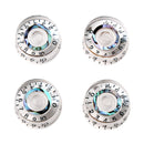 Set of 4 Guitar Speed Volume Tone Control Knobs for LP Guitar Black Numbers