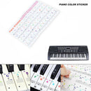 Removable PVC Piano and Keyboard Stickers for 49 61 76 88 Transparent 1PC Newly