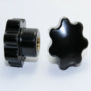 3Pcs M6 Hand Adjusting Nut /Bakelite Star Type Plastic Head Handle Nuts Woo