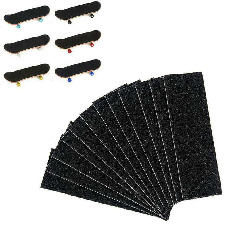 12x Black Foam Grip Tape Self-adhesive Stickers 110x35mm for Wooden Fingerboard