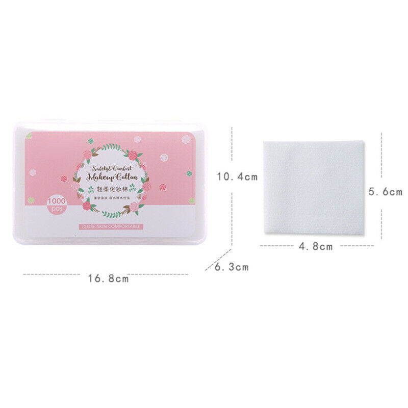 1000PCS Non-woven Cotton Pads Facial Makeup Remover Deep Cleaning Nail art MXN