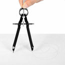 Professional Compass with Lock, Compass for Geometry, 6inch Spring Bow Comp