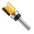 Double Flutes 1/4" Shank Straight Flush Trim Router Cutter Bit Bearing 20mm