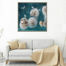 5D round diamond painting cute hedgehog dandelion cross stitch diamond pain B5L1