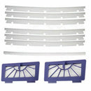 2 HEPA Filters + 6 Compatible Blades and 1 Squeegee Replacement For Neato x K7V7