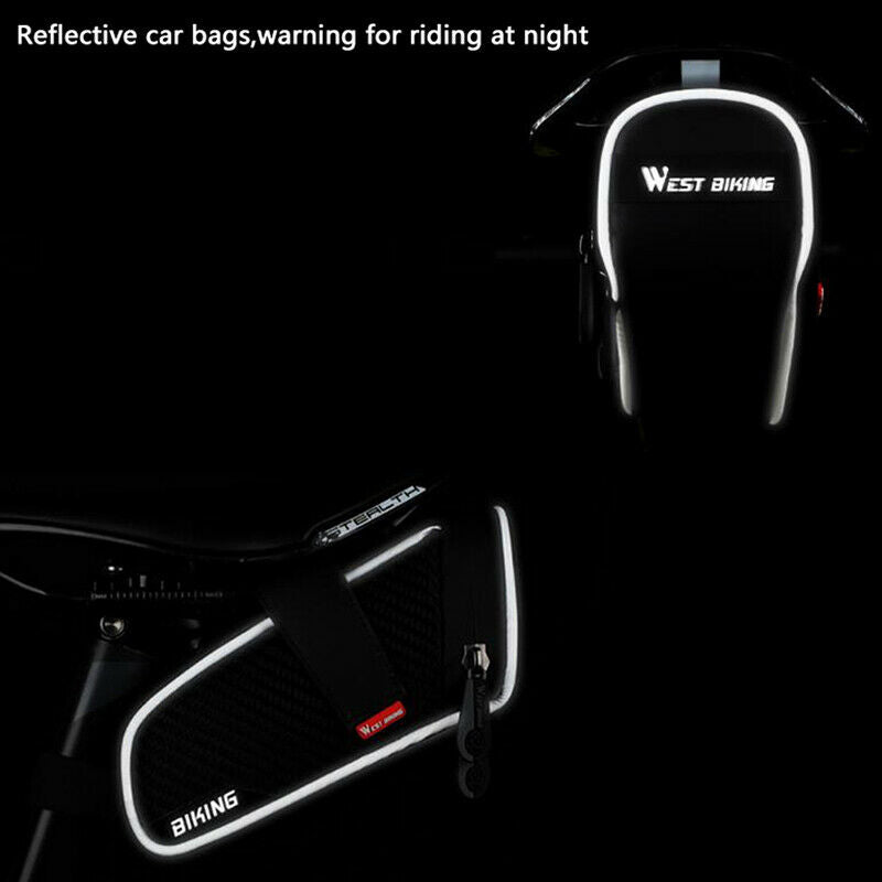 Waterproof Mountain Road Cycling Saddle Bag Bicycle Bike Under SeatB Kw