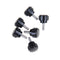 6pcs M4x10 Threaded Knurled Thumbscrew Grip Knobs Screw made in china   FT