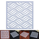 Fondant Cake Decorating Tools Cake Stencil Baking Tool Template Mold 0620