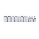 11Pc 1/4 Hex Socket Set Adapter Short Sockets Torque Spanner Ratchet Socket I1D7
